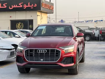 Audi Q8 Petrol 2023 Model Year Red Color Exterior