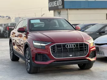Audi Q8 Petrol 2023 Model Year Red Color Exterior