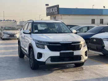 Kia Seltos 2025 Model Year White Color Exterior