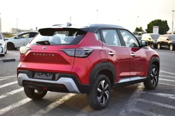 Nissan Magnite Acenta 2025 Model Year turbo CVT Automatic Red Color