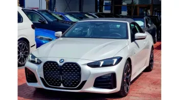 BMW 420i M Sport Convertible 2025 Model Year White Color Exterior 