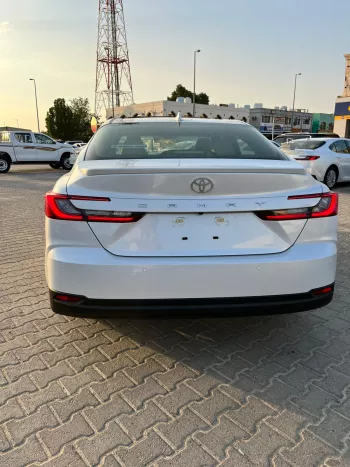 Toyota Camry XLE 2.5L Hybrid 2025 Model Year White Color Exterior  