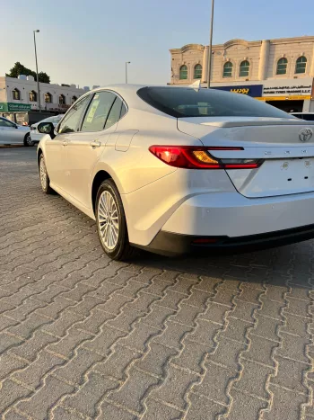 Toyota Camry XLE 2.5L Hybrid 2025 Model Year White Color Exterior  