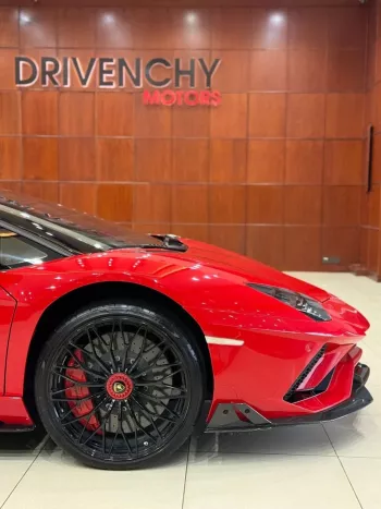 Lamborghini Aventador S 6.5L Petrol 2018 Model Year Red Color Exterior 