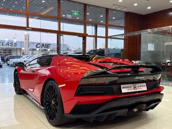 Lamborghini Aventador S 6.5L Petrol 2018 Model Year Red Color Exterior 