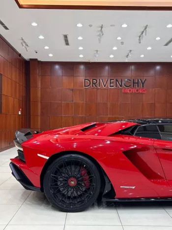 Lamborghini Aventador S 6.5L Petrol 2018 Model Year Red Color Exterior 
