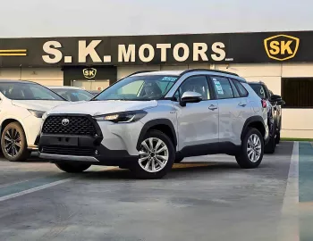 Toyota Corolla Cross 1.8L hybrid 2025 Model Year White Color Exterior