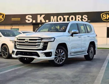 Toyota Land Cruiser VXR 3.5L Petrol 2025 Model Year White Color Exterior 