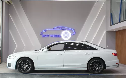 Audi A8 L 60 TFSI QUATTRO 2019 Model Year V8 GCC Specs White Color
