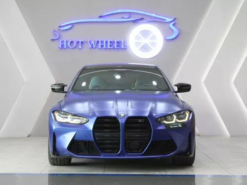 BMW M4 Competition 2022 Model Year V6 Petrol Blue Color Exterior