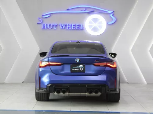 BMW M4 Competition 2022 Model Year V6 Petrol Blue Color Exterior