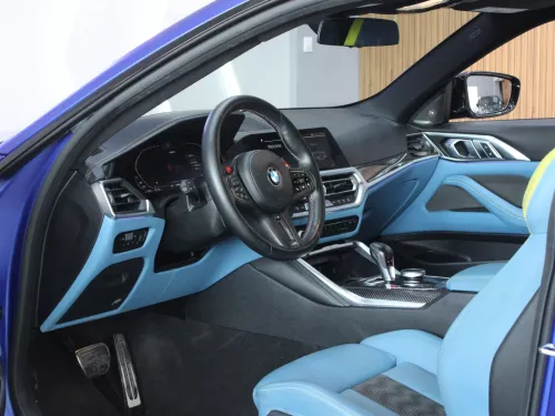 BMW M4 Competition 2022 Model Year V6 Petrol Blue Color Exterior