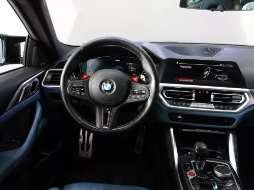 BMW M4 Competition 2022 Model Year V6 Petrol Blue Color Exterior