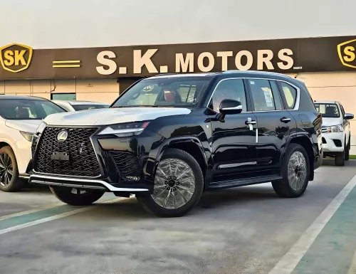 Lexus LX600 F-Sport Full Option 2025 Model Year Black Color Exterior  
