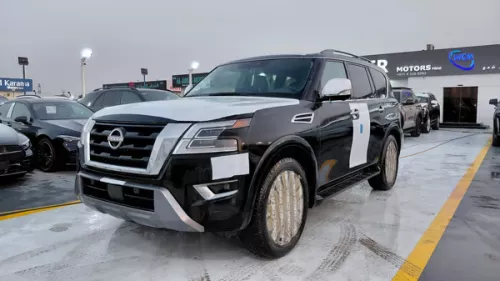 Nissan Armada 5.6L Platinum V8 Full Option 2025 Model Year Black Color Exterior