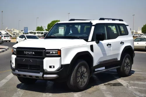 TOYOTA PRADO 2025 MODEL YEAR LUXURY 2.4L PETROL EURO 4 WHITE COLOR EXTERIOR