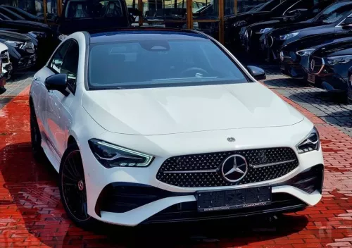 Mercedes-Benz CLA 200 AMG Std 2.0L Petrol 2025 Model Year White Color Exterior 