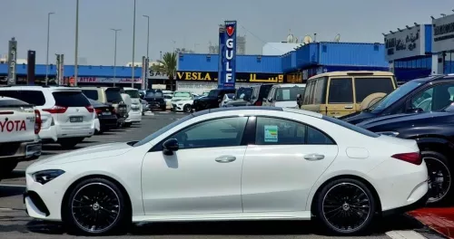 Mercedes-Benz CLA 200 AMG Std 2.0L Petrol 2025 Model Year White Color Exterior 