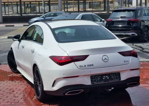Mercedes-Benz CLA 200 AMG Std 2.0L Petrol 2025 Model Year White Color Exterior 