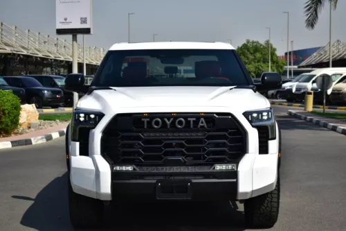 TOYOTA TUNDRA CREWMAX TRD PRO 2025 MODEL YEAR HYBRID WHITE COLOR