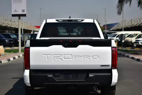 TOYOTA TUNDRA CREWMAX TRD PRO 2025 MODEL YEAR HYBRID WHITE COLOR