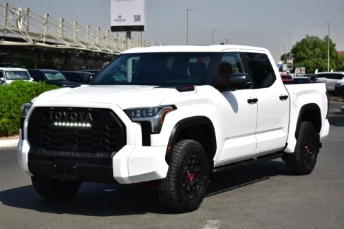 TOYOTA TUNDRA CREWMAX TRD PRO 2025 MODEL YEAR HYBRID WHITE COLOR