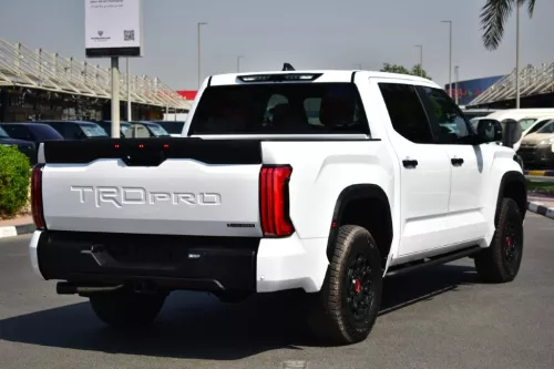 TOYOTA TUNDRA CREWMAX TRD PRO 2025 MODEL YEAR HYBRID WHITE COLOR