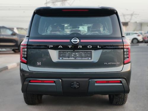 Nissan Patrol Platinum SUV 2025 Model Year Gray Color Exterior Full Option 