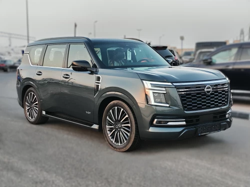 Nissan Patrol Platinum SUV 2025 Model Year Gray Color Exterior Full Option 