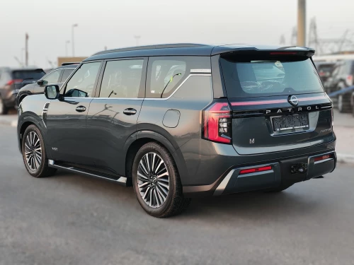 Nissan Patrol Platinum SUV 2025 Model Year Gray Color Exterior Full Option 