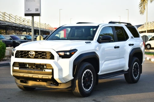 TOYOTA 4RUNNER TRD 2025 MODEL YEAR OFF ROAD PREMIUM HYBRID WHITE COLOR