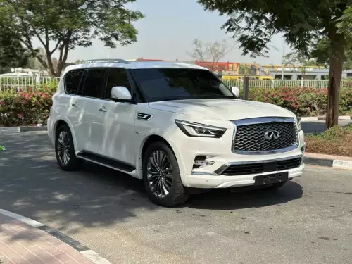 Infiniti QX80 Luxury 5.6L Petrol 2020 Model Year White Color Exterior 