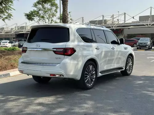 Infiniti QX80 Luxury 5.6L Petrol 2020 Model Year White Color Exterior 