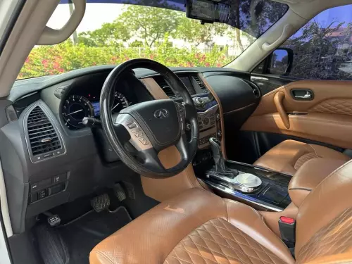 Infiniti QX80 Luxury 5.6L Petrol 2020 Model Year White Color Exterior 