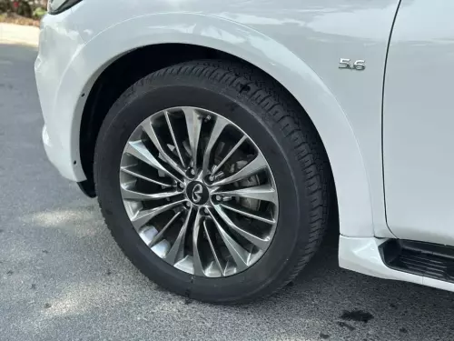 Infiniti QX80 Luxury 5.6L Petrol 2020 Model Year White Color Exterior 