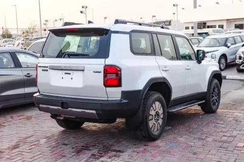 Toyota Prado Turbo 2.4L Petrol 2025 Model Year White Color Exterior 