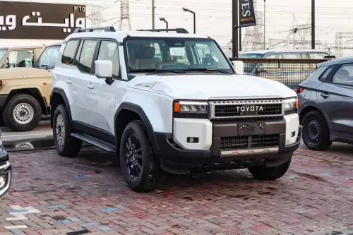 Toyota Prado Turbo 2.4L Petrol 2025 Model Year White Color Exterior 