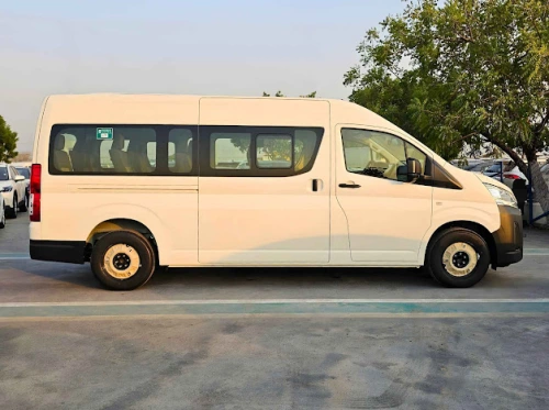 Toyota Hiace Highroof 13 Seater 3.5L Petrol 2026 Model Year White Color Exterior 