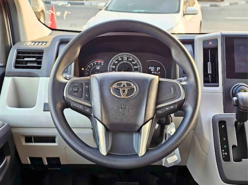 Toyota Hiace Highroof 13 Seater 3.5L Petrol 2026 Model Year White Color Exterior 
