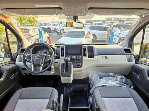 Toyota Hiace Highroof 13 Seater 3.5L Petrol 2026 Model Year White Color Exterior 