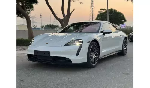 Porsche Taycan Standard Fully Electric 2023 Model Year White Color Exterior
