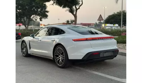 Porsche Taycan Standard Fully Electric 2023 Model Year White Color Exterior