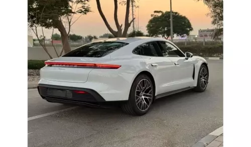 Porsche Taycan Standard Fully Electric 2023 Model Year White Color Exterior