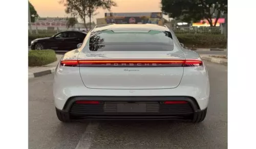 Porsche Taycan Standard Fully Electric 2023 Model Year White Color Exterior