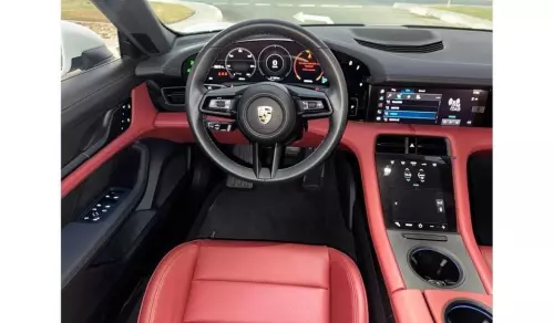 Porsche Taycan Standard Fully Electric 2023 Model Year White Color Exterior
