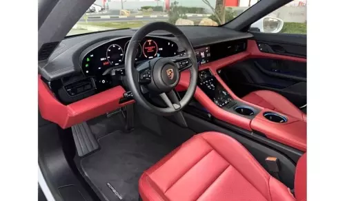 Porsche Taycan Standard Fully Electric 2023 Model Year White Color Exterior