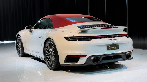 2024 Porsche 911 Turbo S Cabriolet, Crayon Exterior Red Interior