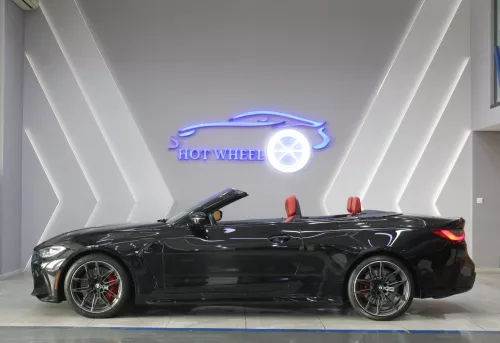 2022  BMW M4 COMPETITION, V6 SOFT-TOP CONVERTIBLE, BLACK COLOR EXTERIOR