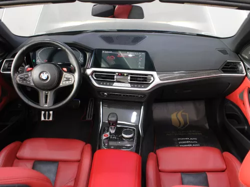 2022  BMW M4 COMPETITION, V6 SOFT-TOP CONVERTIBLE, BLACK COLOR EXTERIOR