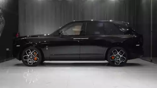 2022 Rolls Royce Cullinan Black Badge, Diamond Black Exterior, Orange Interior